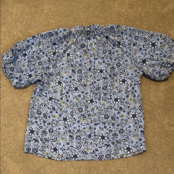 LOFT Blue Blouse Elegant Top - Picture 5 of 6